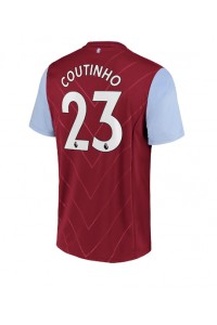 Aston Villa Philippe Coutinho #23 Fotballdrakt Hjemme Klær 2022-23 Korte ermer